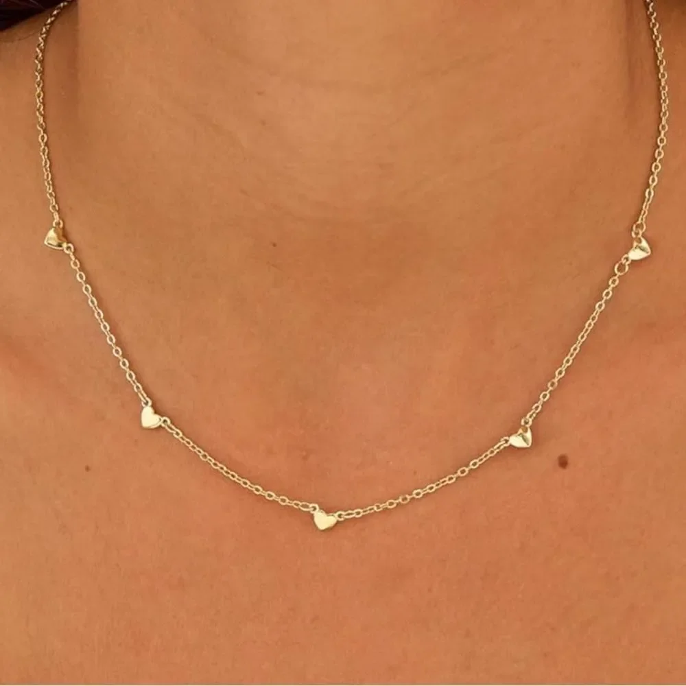 NEW 14K Gold Plated Gold Heart Necklace